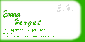 emma herget business card